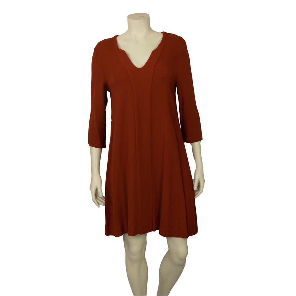 TCN TOTON COMELLA Twill Mini Dress, Brown, Size M